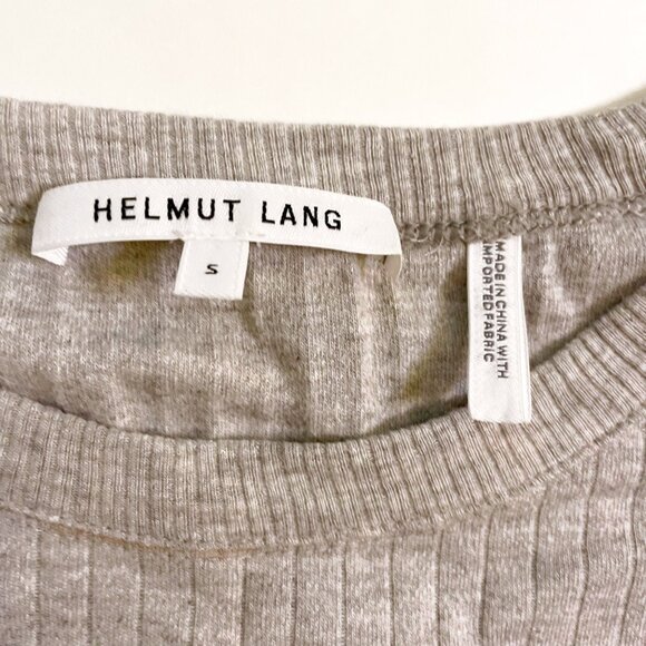 Helmut Lang Wide Rib Mini Dress with Cutouts, Size Small - Picture 6 of 7